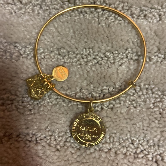 Alex and Ani Simplify Gold Bracelet pure genuine minimalist - Picture 2 of 2